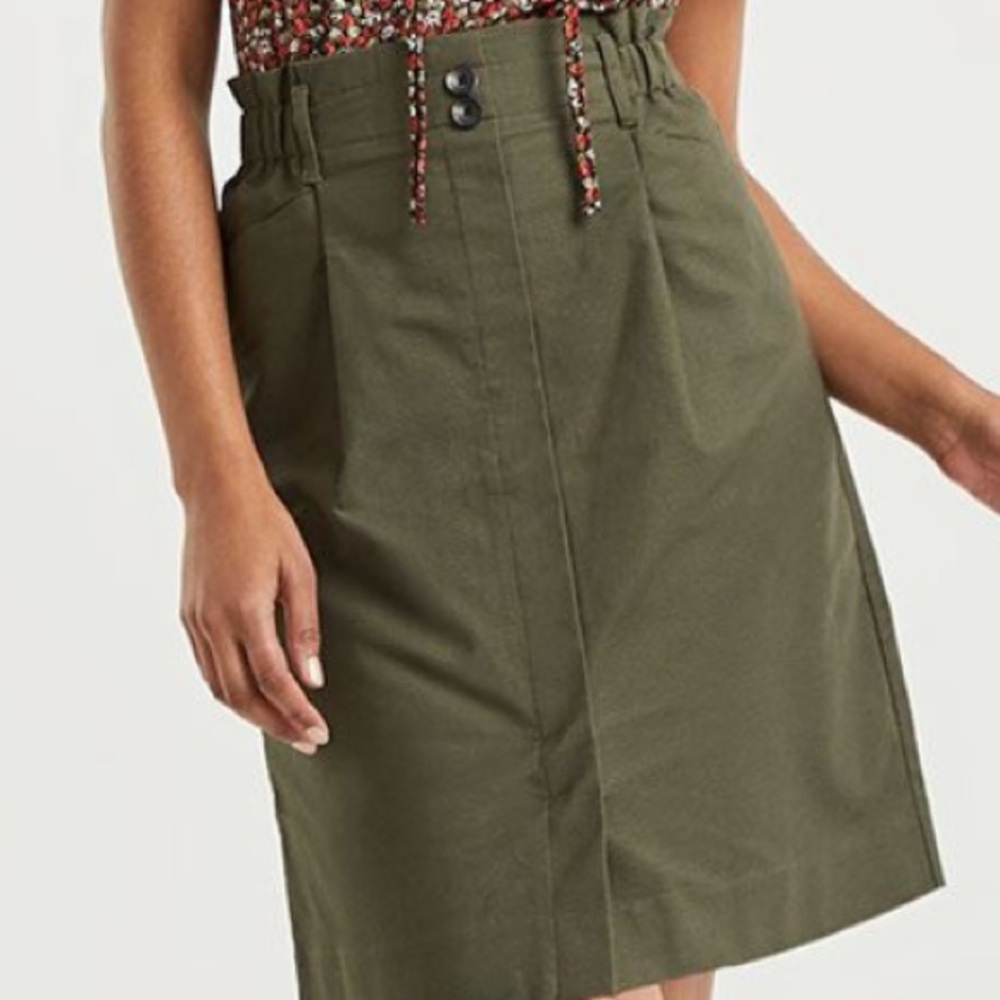 A-Line Paper Bag Skirt